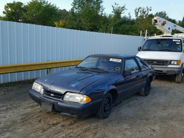 1FABP41A5KF204849 - 1989 FORD MUSTANG LX PURPLE photo 2