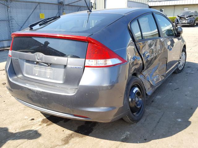 JHMZE2H33BS012524 - 2011 HONDA INSIGHT GRAY photo 4