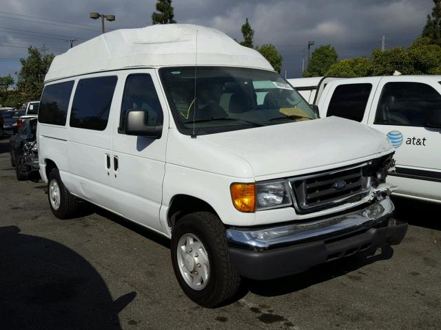 1FBNE31L85HA18521 - 2005 FORD ECONOLINE WHITE photo 1