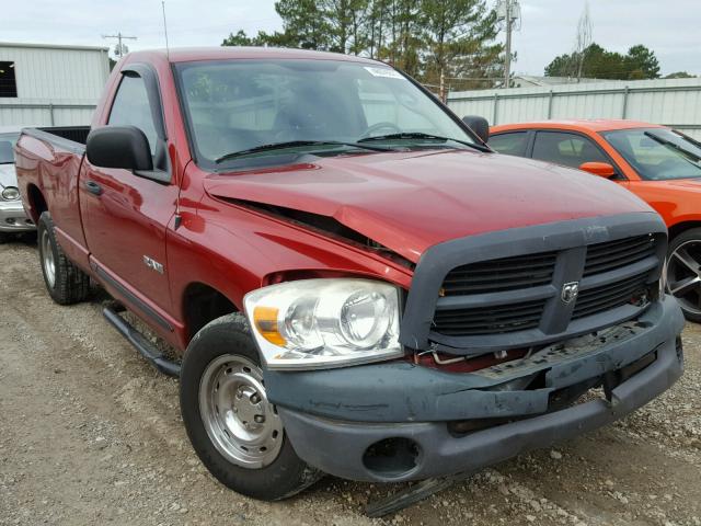 1D7HA16K58J194941 - 2008 DODGE RAM 1500 S RED photo 1