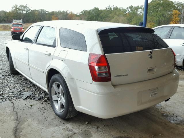 2D4FV47V87H619913 - 2007 DODGE MAGNUM SXT WHITE photo 3