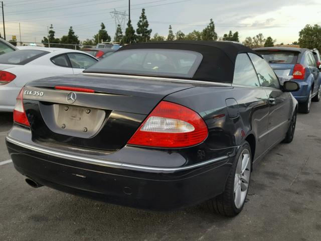 WDBTK56G46T070647 - 2006 MERCEDES-BENZ CLK 350 BLACK photo 4