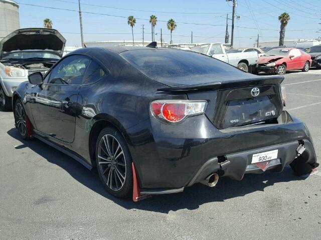 JF1ZNAA11F8701345 - 2015 TOYOTA SCION FR-S BLACK photo 3