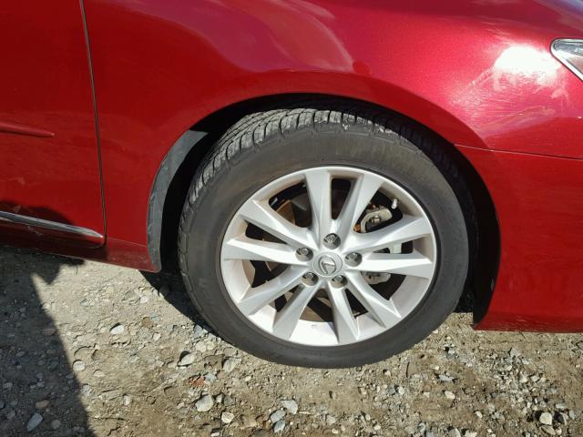 JTHBK1EG5B2458573 - 2011 LEXUS ES 350 RED photo 9