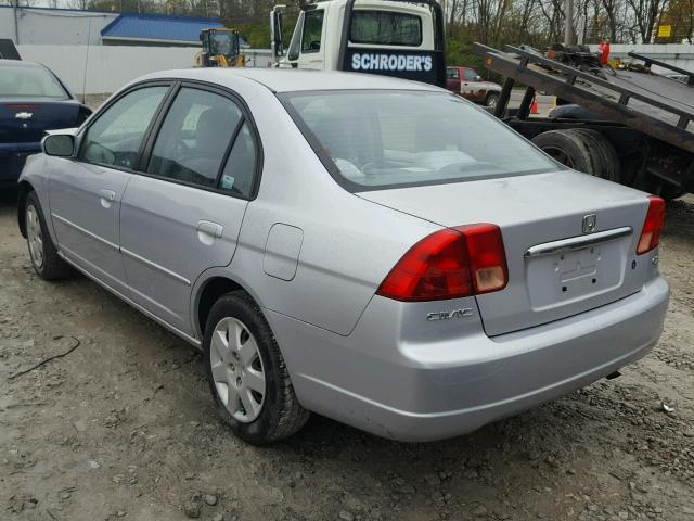 1HGES26791L040224 - 2001 HONDA CIVIC EX SILVER photo 3