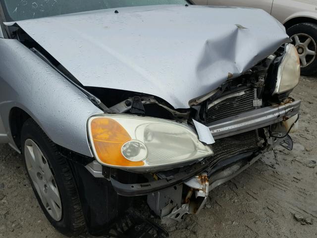 1HGES26791L040224 - 2001 HONDA CIVIC EX SILVER photo 9