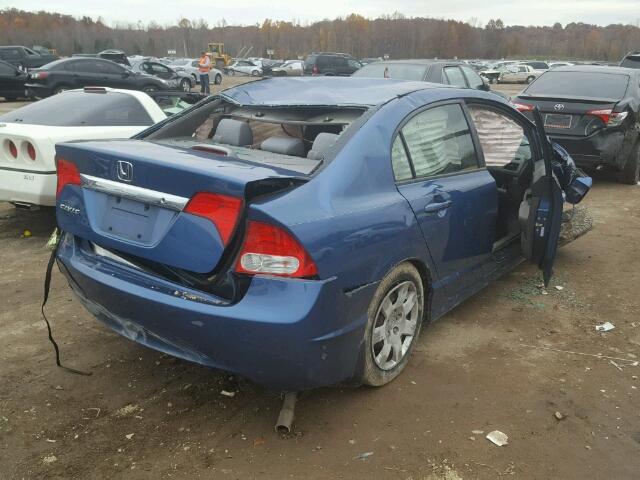 19XFA1F5XAE042085 - 2010 HONDA CIVIC LX Azul foto 4