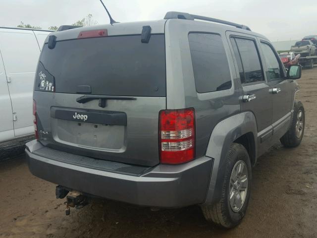 1C4PJMAK3CW153900 - 2012 JEEP LIBERTY SP GRAY photo 4