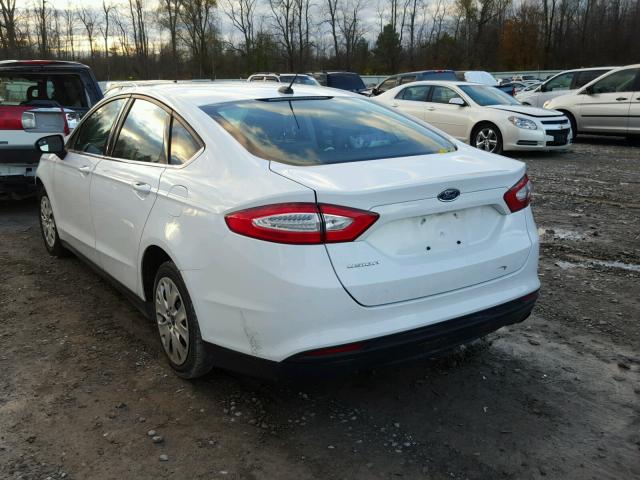 3FA6P0G77DR369152 - 2013 FORD FUSION S WHITE photo 3