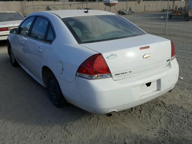 2G1WG5E34D1215325 - 2013 CHEVROLET IMPALA LT WHITE photo 3