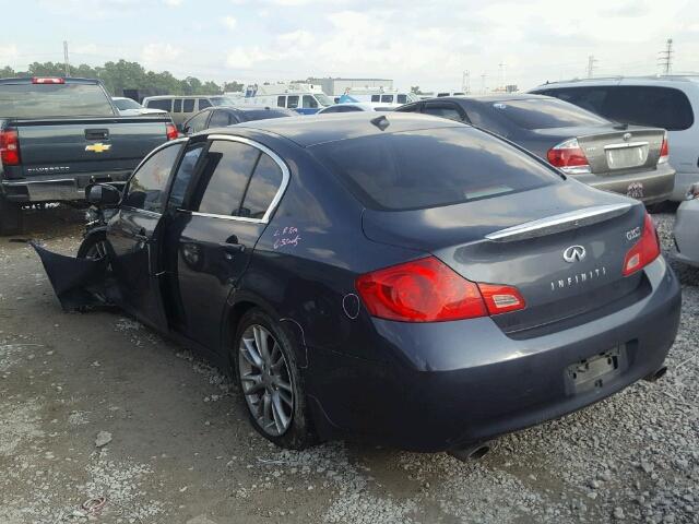 JNKBV61E47M729465 - 2007 INFINITI G35 GRAY photo 3