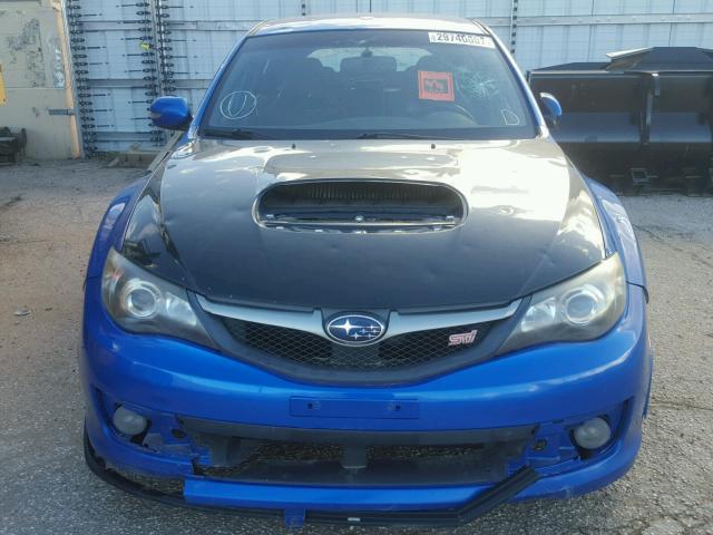 JF1GR89668L823302 - 2008 SUBARU IMPREZA WR BLUE photo 9