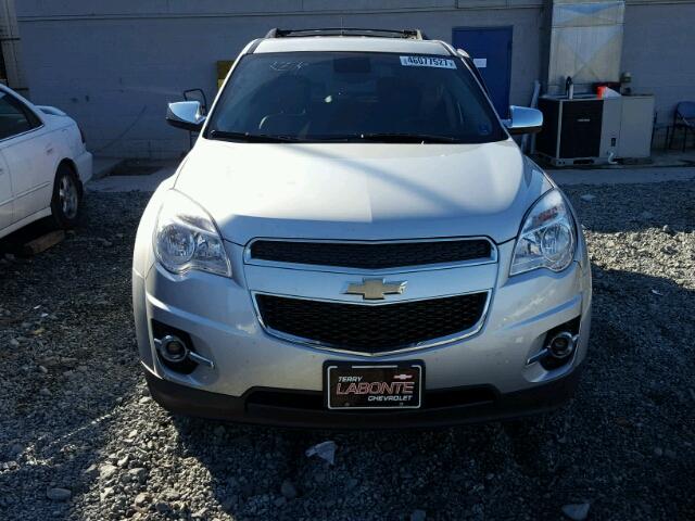 1GNFLNEKXDZ108305 - 2013 CHEVROLET EQUINOX LT SILVER photo 10