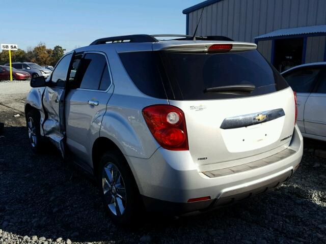 1GNFLNEKXDZ108305 - 2013 CHEVROLET EQUINOX LT SILVER photo 3