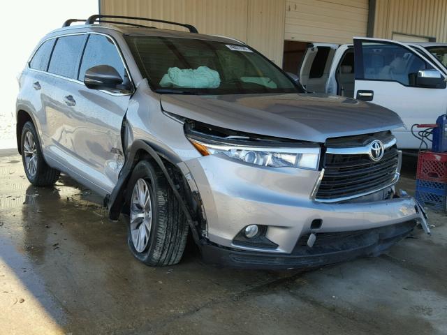 5TDKKRFH1FS119153 - 2015 TOYOTA HIGHLANDER SILVER photo 1