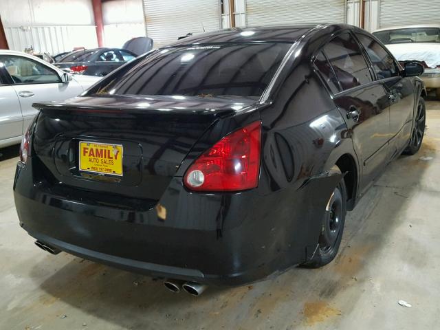 1N4BA41E17C852766 - 2007 NISSAN MAXIMA SE BLACK photo 4