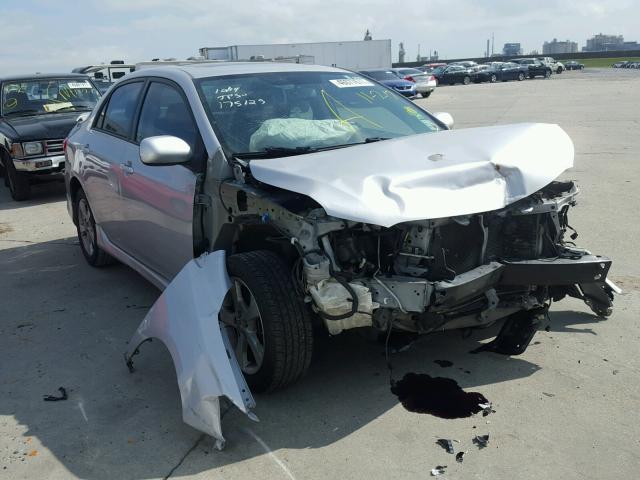 2T1BU4EE0BC559372 - 2011 TOYOTA COROLLA SILVER photo 1