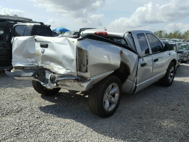 1D7HA18N56S593878 - 2006 DODGE RAM 1500 S SILVER photo 4