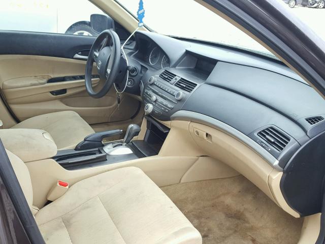 1HGCP2F32BA019671 - 2011 HONDA ACCORD LX BROWN photo 5