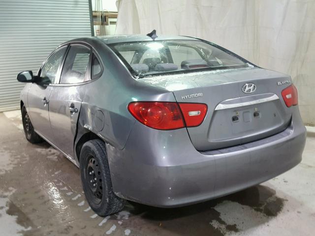 KMHDU4AD1AU079487 - 2010 HYUNDAI ELANTRA BL GRAY photo 3