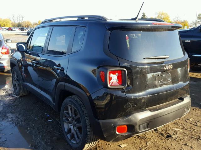 ZACCJABT8GPE31407 - 2016 JEEP RENEGADE L BLACK photo 3