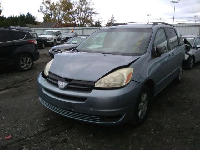 5TDZA23C04S042144 - 2004 TOYOTA SIENNA CE BLUE photo 2