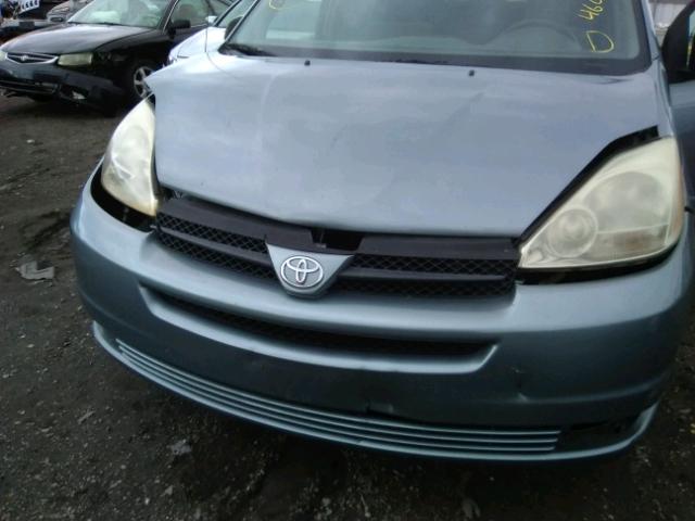 5TDZA23C04S042144 - 2004 TOYOTA SIENNA CE BLUE photo 7