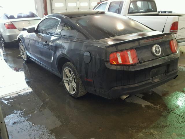 1ZVBP8AM3C5285687 - 2012 FORD MUSTANG BLACK photo 3