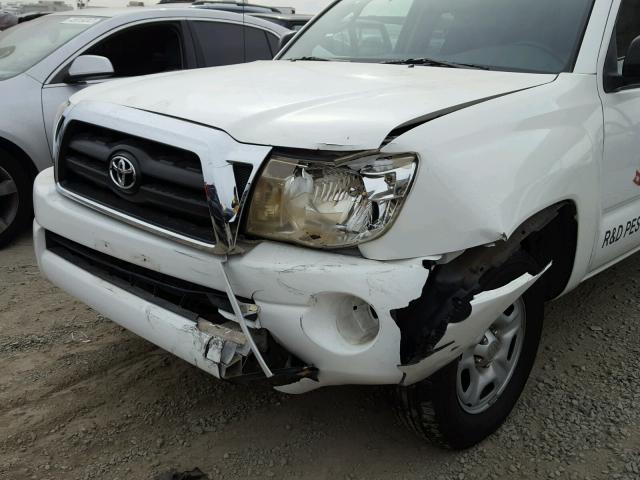 5TETX22N96Z188359 - 2006 TOYOTA TACOMA ACC WHITE photo 9