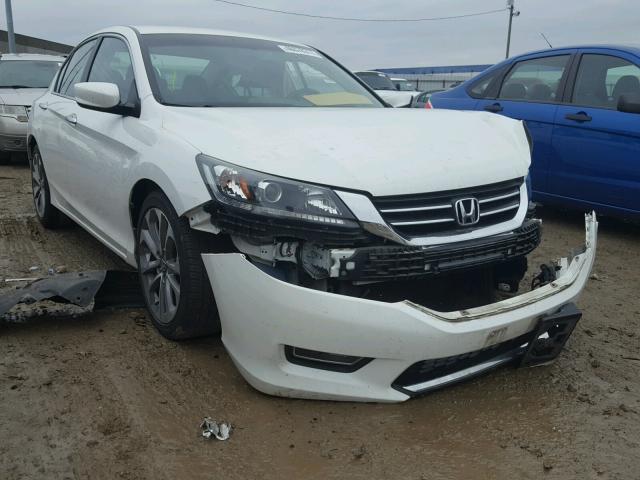 1HGCR2F57DA072364 - 2013 HONDA ACCORD SPO WHITE photo 1