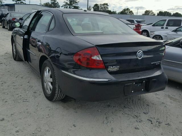 2G4WD532051312268 - 2005 BUICK LACROSSE C BLACK photo 3