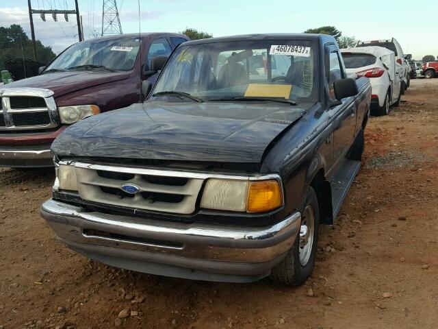 1FTCR10U2TUD90057 - 1996 FORD RANGER BLACK photo 2