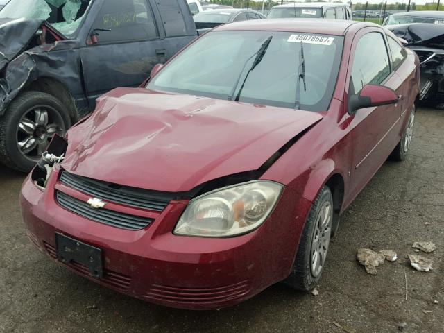 1G1AT18H397234139 - 2009 CHEVROLET COBALT LT MAROON photo 2