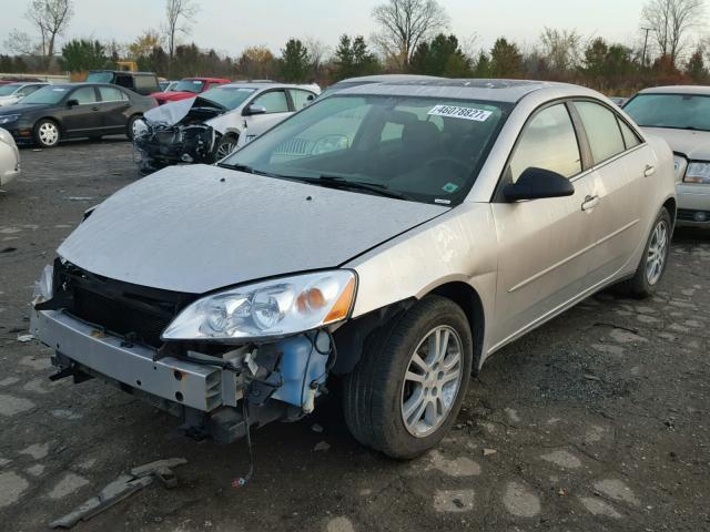 1G2ZG528354180825 - 2005 PONTIAC G6 SILVER photo 2