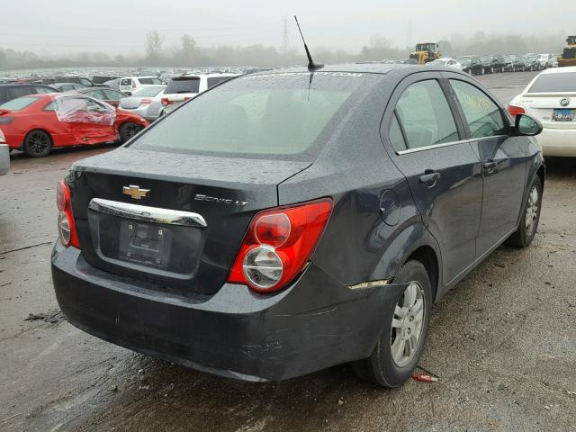 1G1JC5SHXE4204423 - 2014 CHEVROLET SONIC LT CHARCOAL photo 4