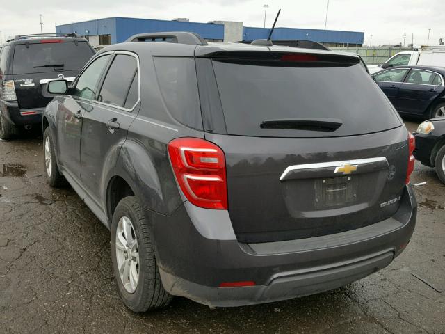 2GNALCEK6G6296979 - 2016 CHEVROLET EQUINOX LT GRAY photo 3