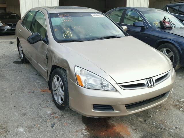 1HGCM56756A033986 - 2006 HONDA ACCORD EX GOLD photo 1