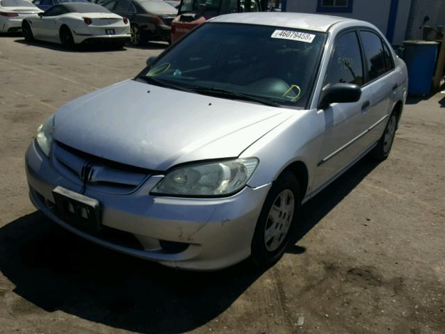 2HGES16474H630312 - 2004 HONDA CIVIC DX SILVER photo 2