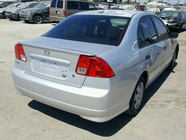 2HGES16474H630312 - 2004 HONDA CIVIC DX SILVER photo 4