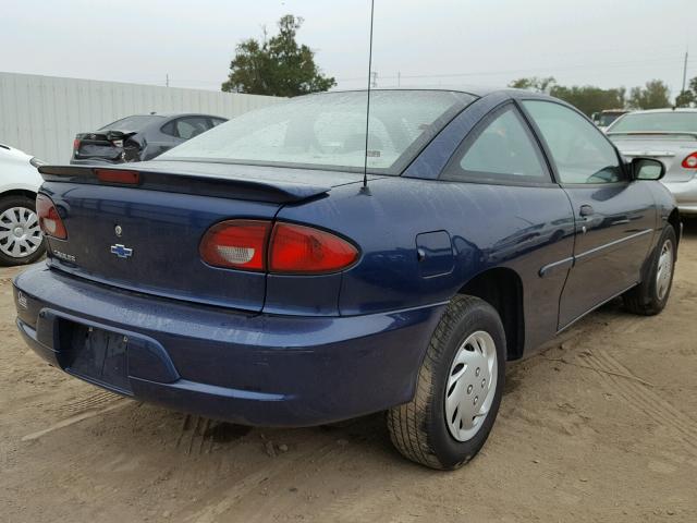 1G1JC124X17315570 - 2001 CHEVROLET CAVALIER BLUE photo 4