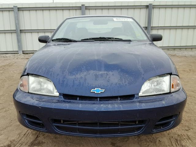 1G1JC124X17315570 - 2001 CHEVROLET CAVALIER BLUE photo 9