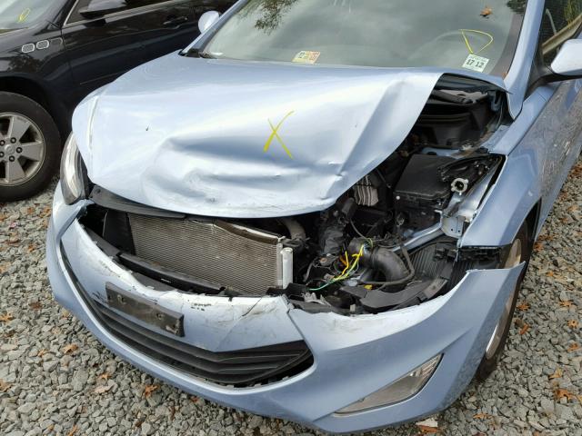 KMHDH6AE7DU010462 - 2013 HYUNDAI ELANTRA CO BLUE photo 7