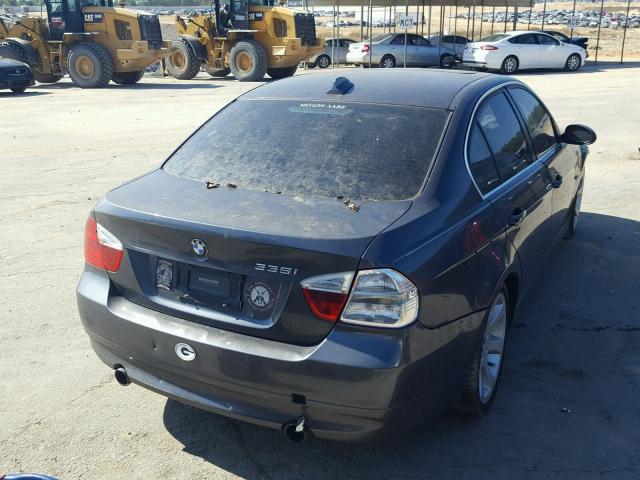 WBAVB73567VH21551 - 2007 BMW 335 I BLUE photo 4