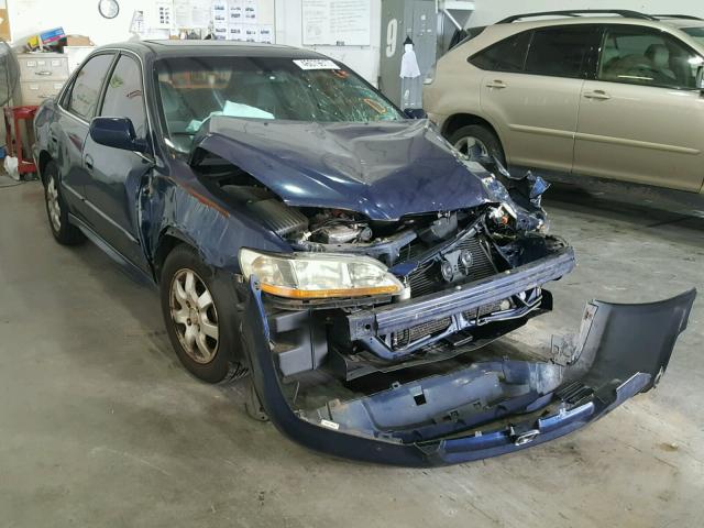 1HGCG55622A053297 - 2002 HONDA ACCORD EX BLUE photo 1