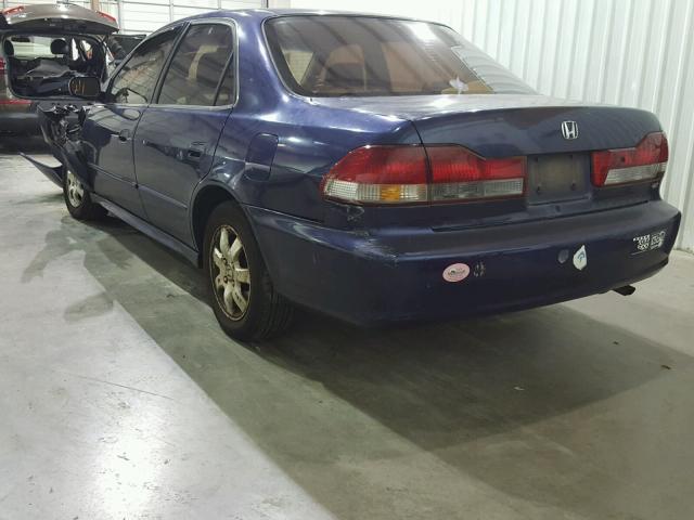 1HGCG55622A053297 - 2002 HONDA ACCORD EX BLUE photo 3