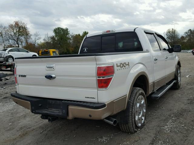 1FTFW1EF4BFC44360 - 2011 FORD F150 SUPER WHITE photo 4