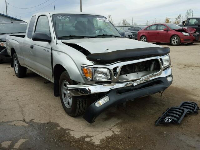 5TEVL52N74Z391348 - 2004 TOYOTA TACOMA SILVER photo 1