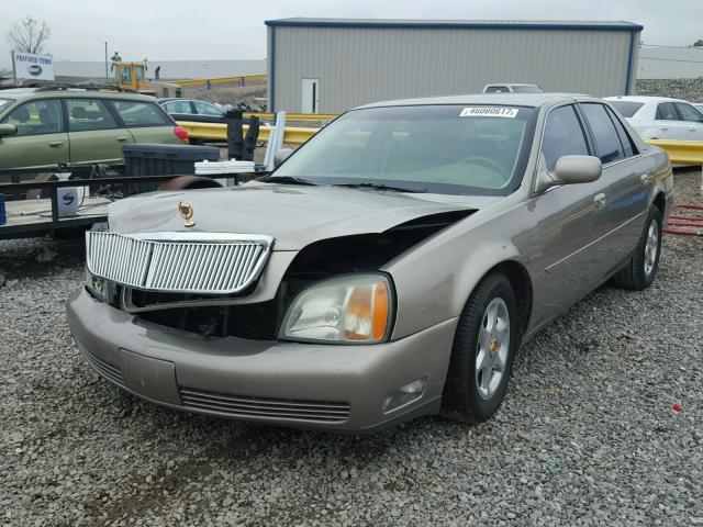 1G6KD54YX1U124591 - 2001 CADILLAC DEVILLE BROWN photo 2