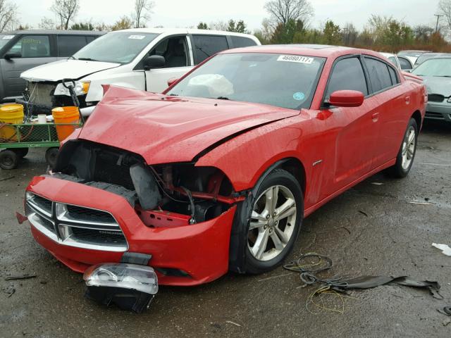 2B3CM5CT6BH521938 - 2011 DODGE CHARGER R/ RED photo 2