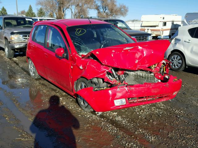 KL1TD66678B120773 - 2008 CHEVROLET AVEO BASE RED photo 1